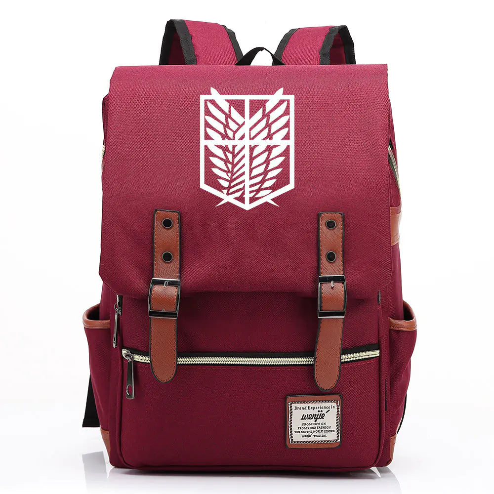 Attack on Titan Anime Backpack for Students, Unisex