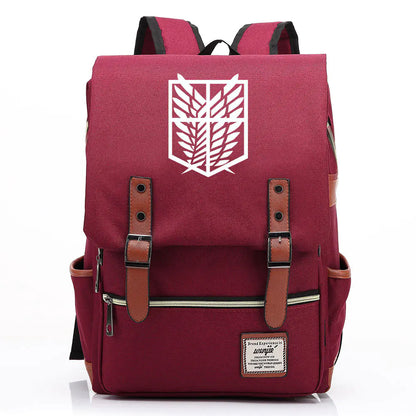 Attack on Titan Anime Backpack for Students, Unisex