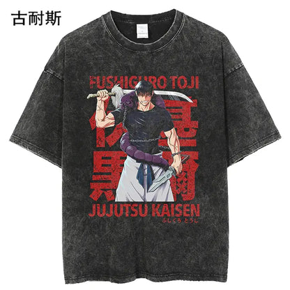 Vintage Loose-Fit Short Sleeve T-Shirt for Men