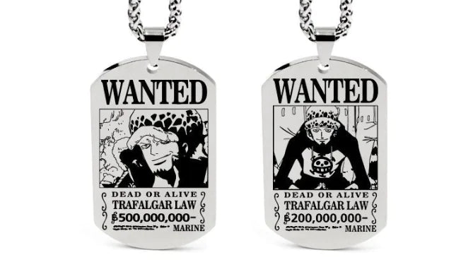 One Piece Inspired Necklace Pendant with Keychain