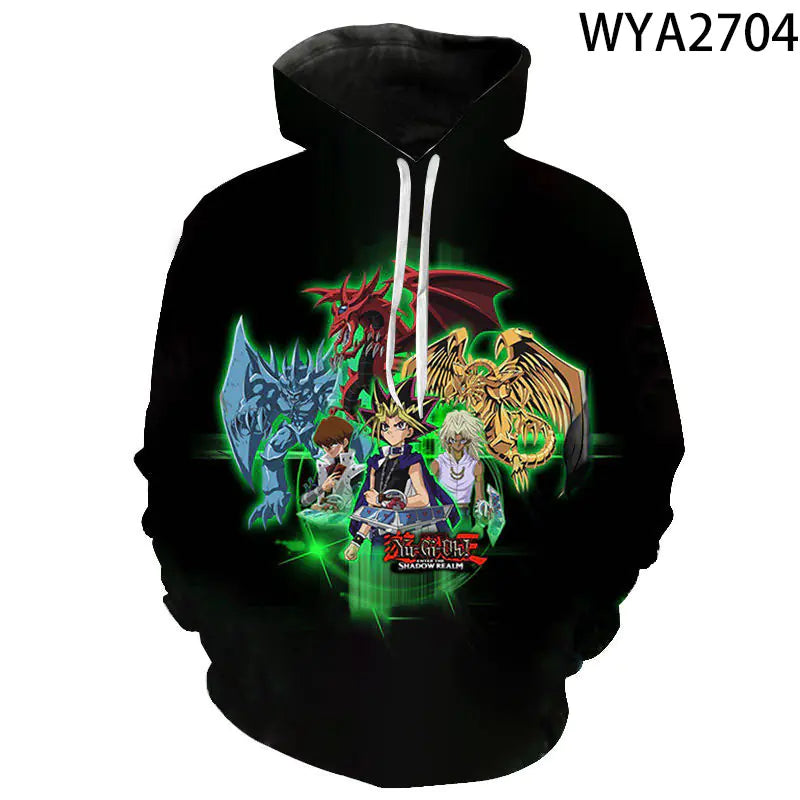3D Digital Print Yu-Gi-Oh Hooded Sweatshirt (Unisex)