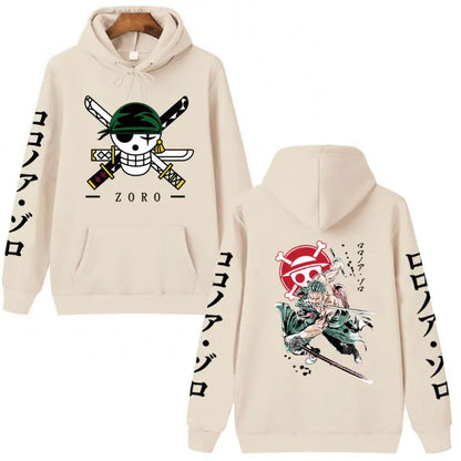 ONE PIECE Luffy Zoro Unisex Hoodie for Spring/Fall