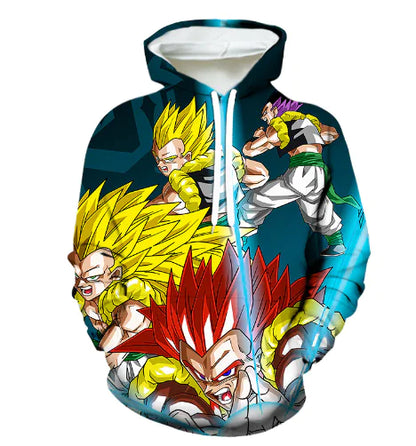 3D Hoodie with Dragon Ball Digital Print Design