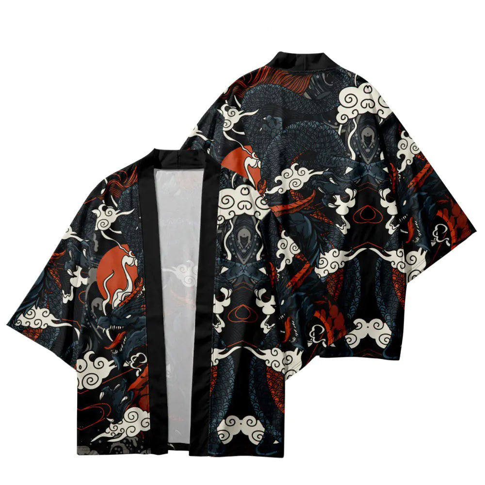 2023 Japanese Ukiyo-e Style Kimono Cardigan Shirt