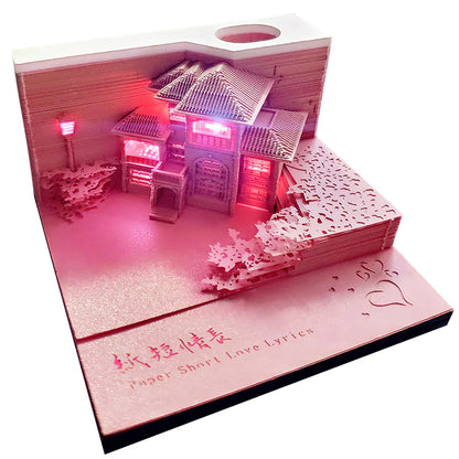 3D Paper Carving Tree House & Castle Calendar