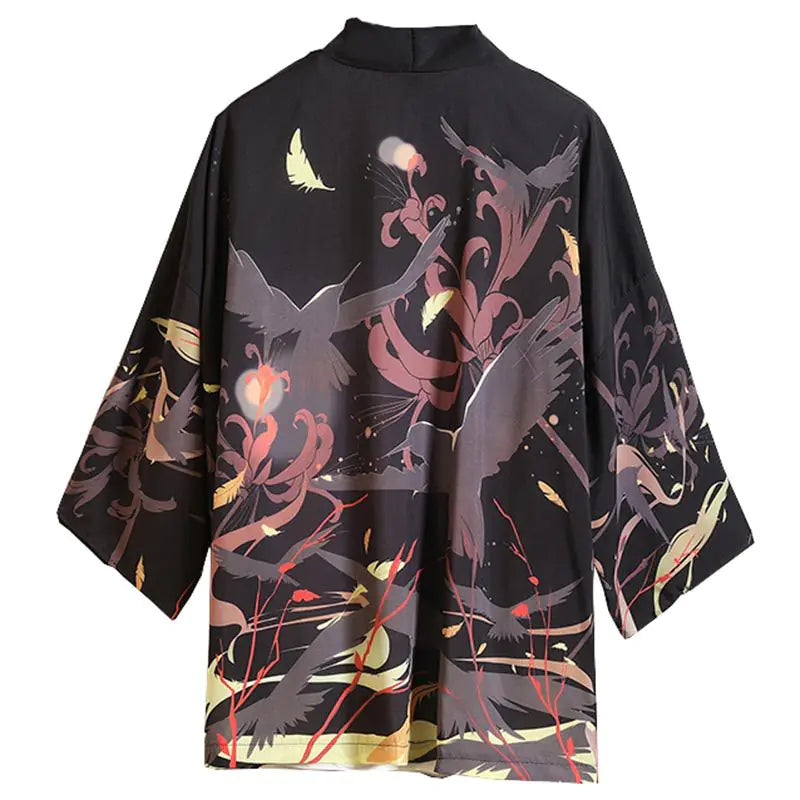 Men's Japanese Kimono Style Sun Protection Jacket