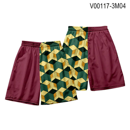 Demon Slayer Anime Haori Kimono Set with Cape