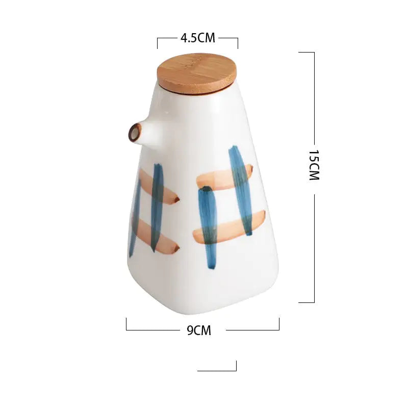 Ceramic Seasoning Pot for Soy Sauce and Vinegar
