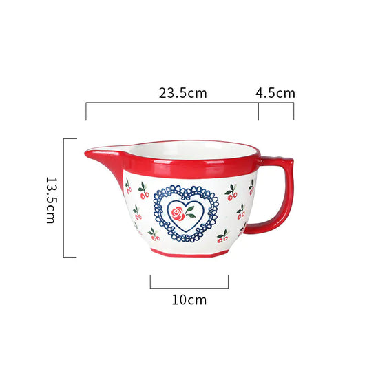 Simple Ceramic Mixing Bowl for Household Use