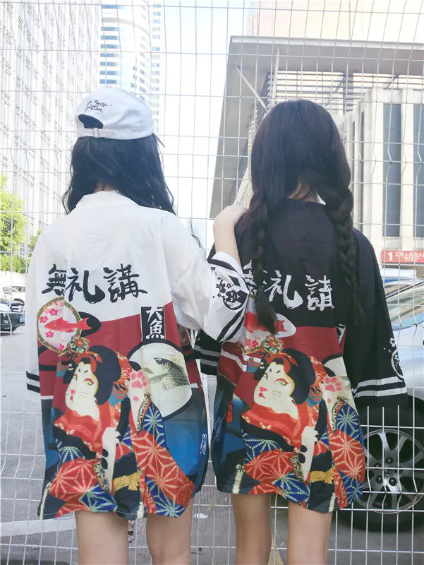Harajuku Women's Japanese Kimono Style Light Jacket