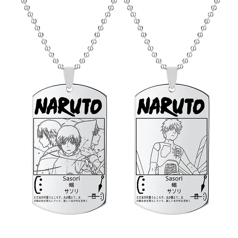 Anime Naruto Necklace with Keychain Pendant Gift