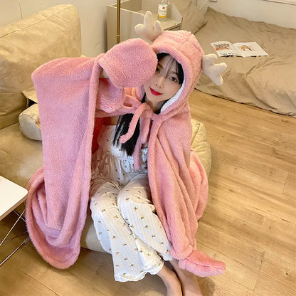 Winter Warm Shawl Blanket Cloak for Women