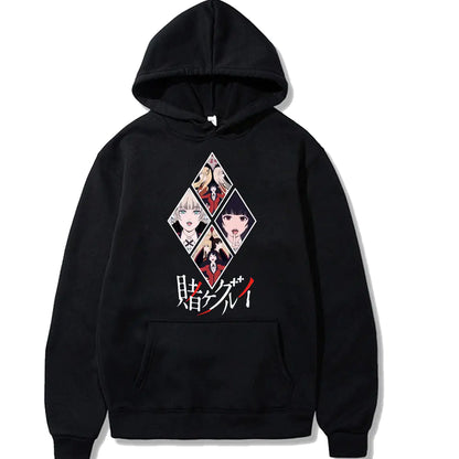 Kakegurui Printed Loose Fit Hoodie Sweatshirt