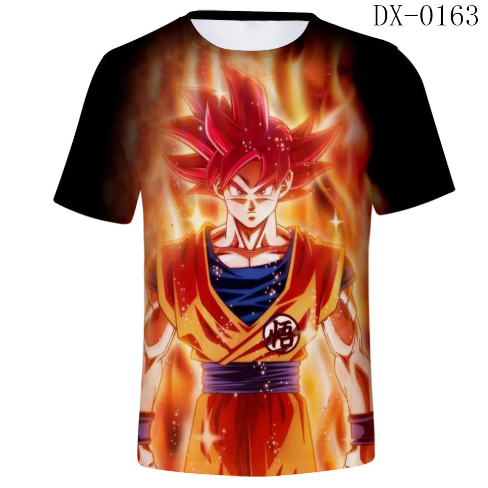 Dragon Ball Anime Series 3D Short Sleeve T-Shirt