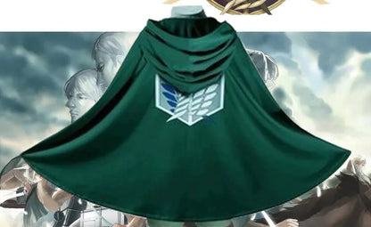 Attack on Titan Eren Cape and Uniform Costume