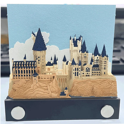 3D Paper Carving Tree House & Castle Calendar