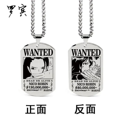 One Piece Inspired Necklace Pendant with Keychain