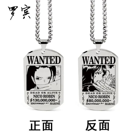 One Piece Inspired Necklace Pendant with Keychain