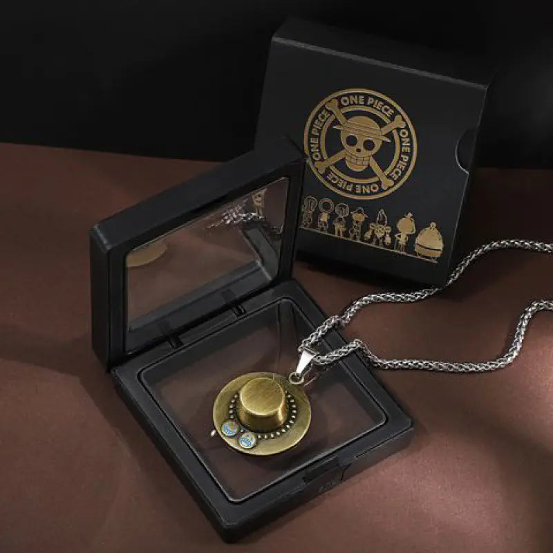 One Piece Luffy Ace Skull Pendant Necklace for Men