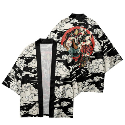 2023 Japanese Ukiyo-e Style Kimono Cardigan Shirt