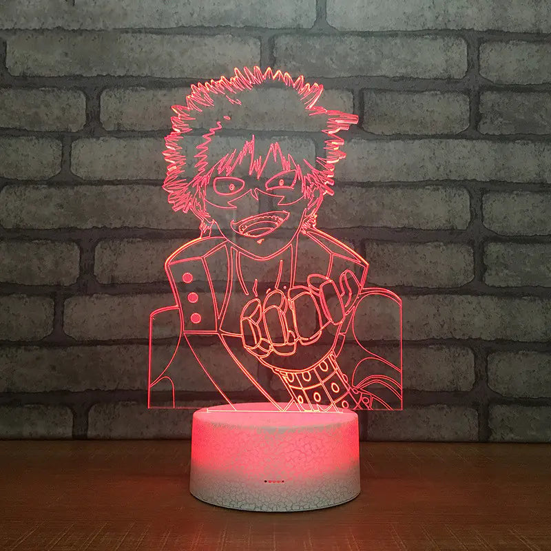 3D My Hero Academia Shoto Todoroki LED Night Light
