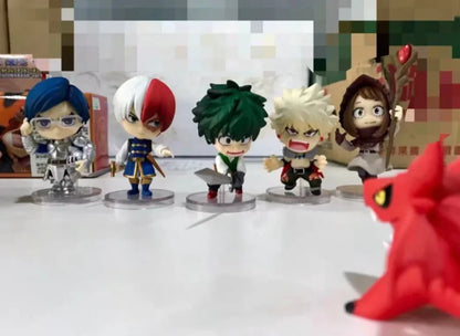 6pcs/set My Hero Academia Midoriya Izuku Bakugou Katsuki Bok Todoroki Shoto Anime Figurine Model Collection
