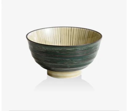 Japanese Handmade Mino Yaki Rice Bowl - Ceramics