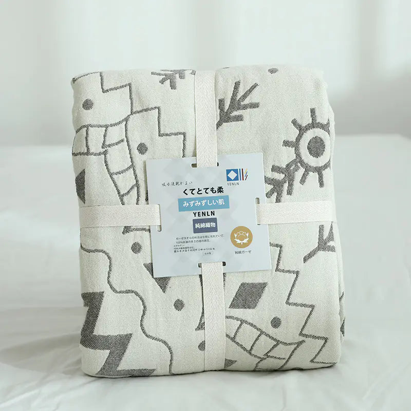 2019 New Japan Four-Layer Thick Cotton Blanket