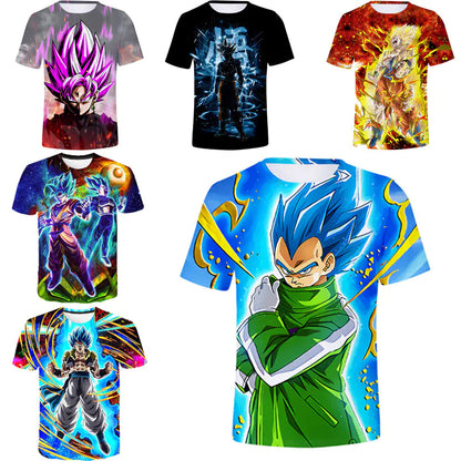 Dragon Ball Anime Series 3D Short Sleeve T-Shirt