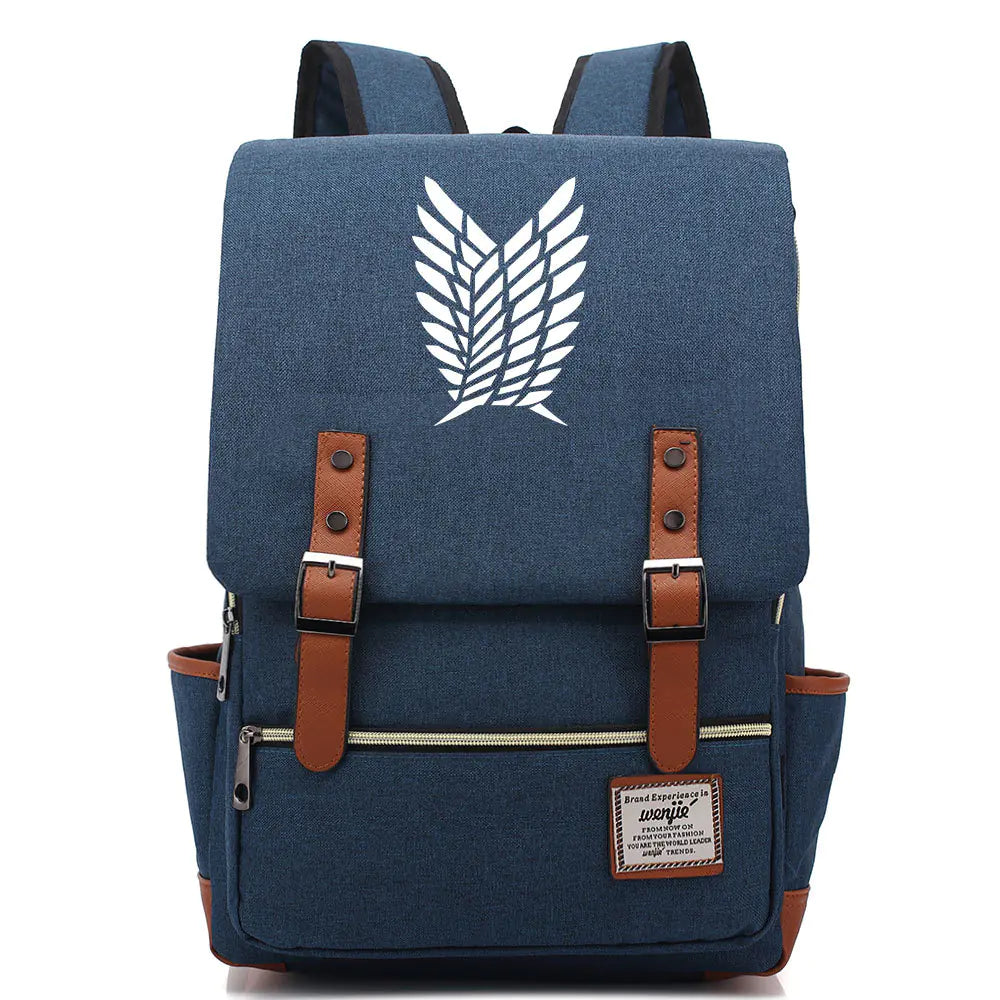 Attack on Titan Anime Backpack for Students, Unisex