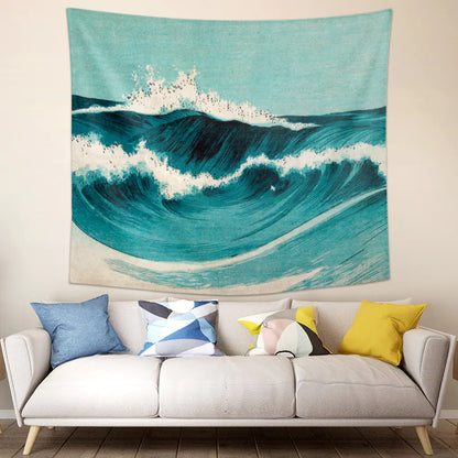 Ukiyo-e Wave Tapestry for Home Decoration Wall Art