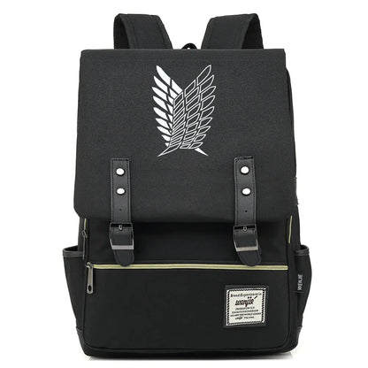 Attack on Titan Anime Backpack for Students, Unisex