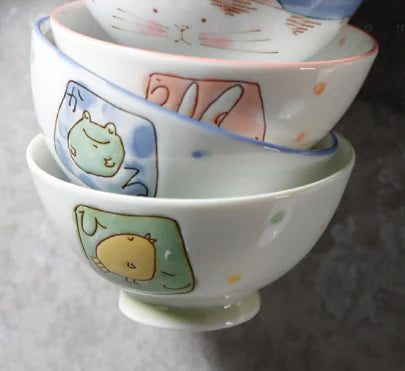 Animal Cartoon Rice Bowl Set for Kids