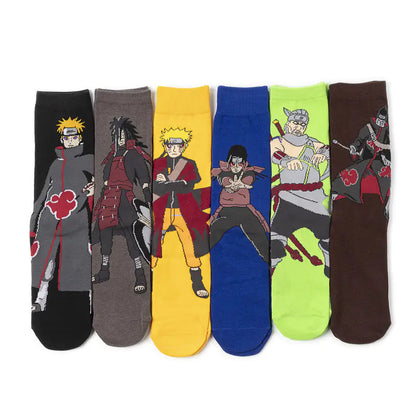 Cartoon Ninja Cotton Socks for Men - Trendy Wholesale