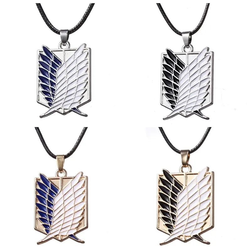 Attack on Titan Wings Necklace for Couples Gift