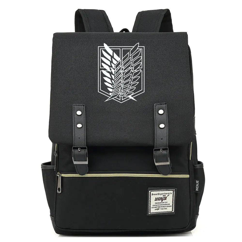 Attack on Titan Anime Backpack for Students, Unisex