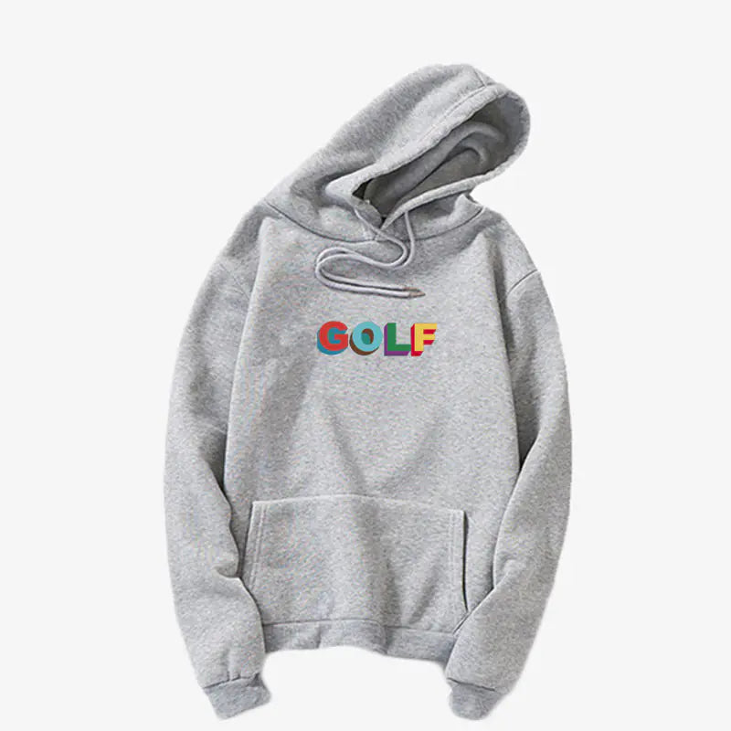 Harajuku Style Hooded Sweatshirt with COLF Print