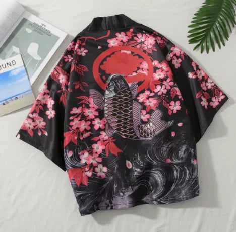 Yokosuka Dragon Cherry Blossom Embroidered Reversible Jacket