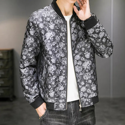 Men's Embroidered Jacquard Autumn Fashion Jacket