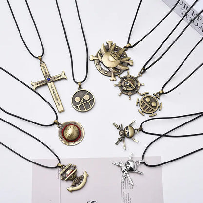 One Piece Luffy Straw Hat Pendant Necklace