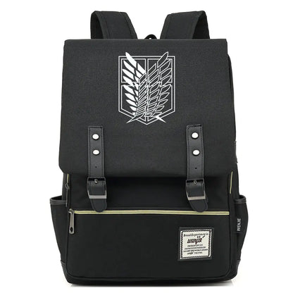 Attack on Titan Anime Backpack for Students, Unisex