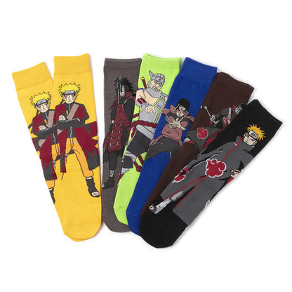 Cartoon Ninja Cotton Socks for Men - Trendy Wholesale