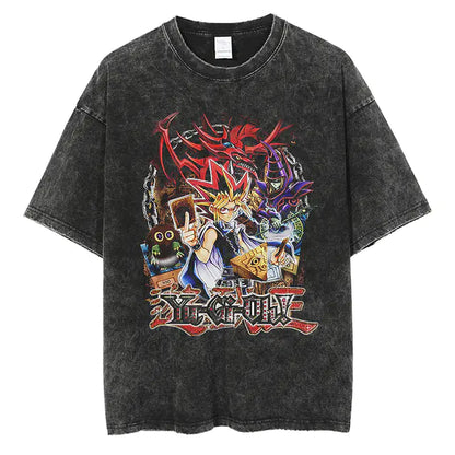 Vintage Yu Gi Oh Graphic T-Shirt for Men (Short Sleeve)