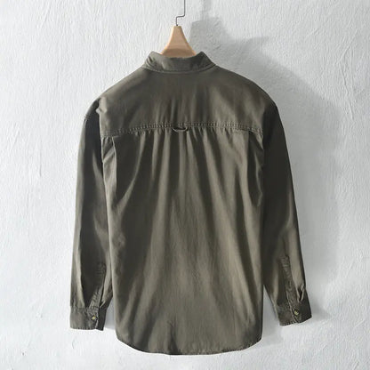 Z736 Japanese Style Loose Fit Men's Shirt Jacket