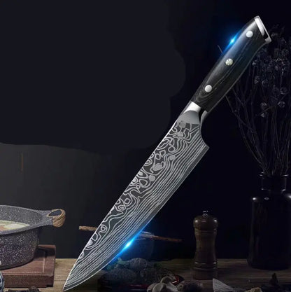 Damascus Chef Knife for Japanese Sushi and Cooking