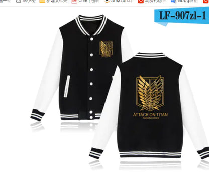 Attack on Titan Survey Corps Jacket - Fall/Winter Baseball