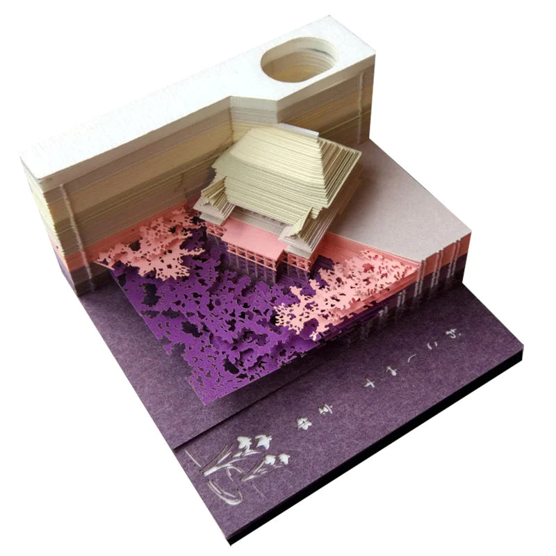 3D Paper Carving Tree House & Castle Calendar