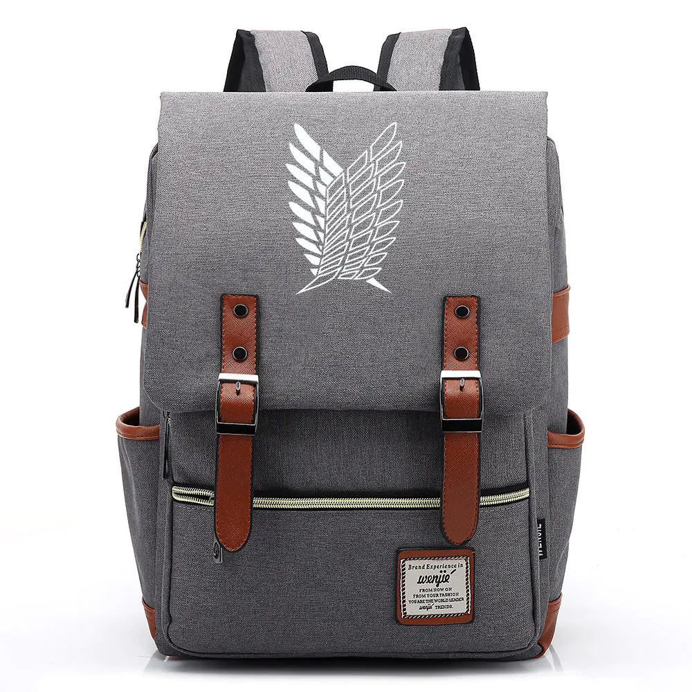 Attack on Titan Anime Backpack for Students, Unisex
