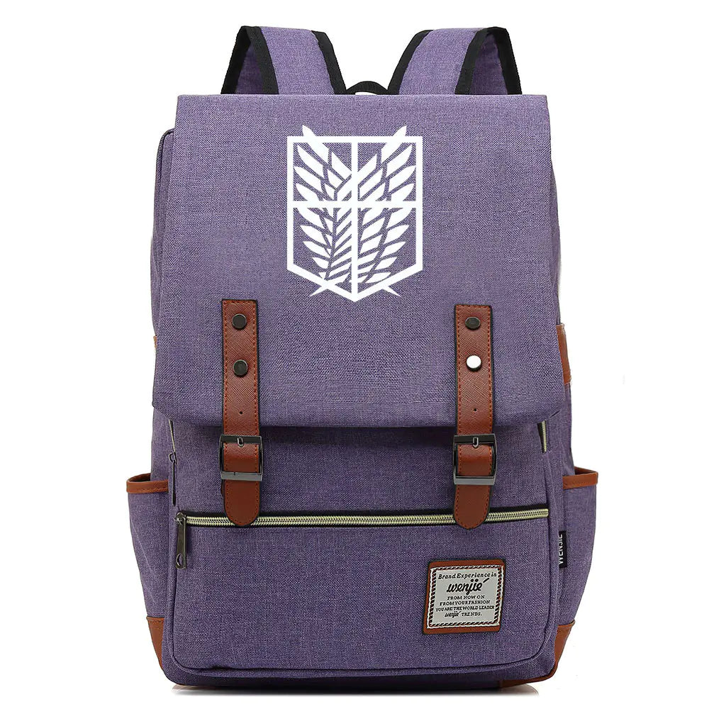 Attack on Titan Anime Backpack for Students, Unisex