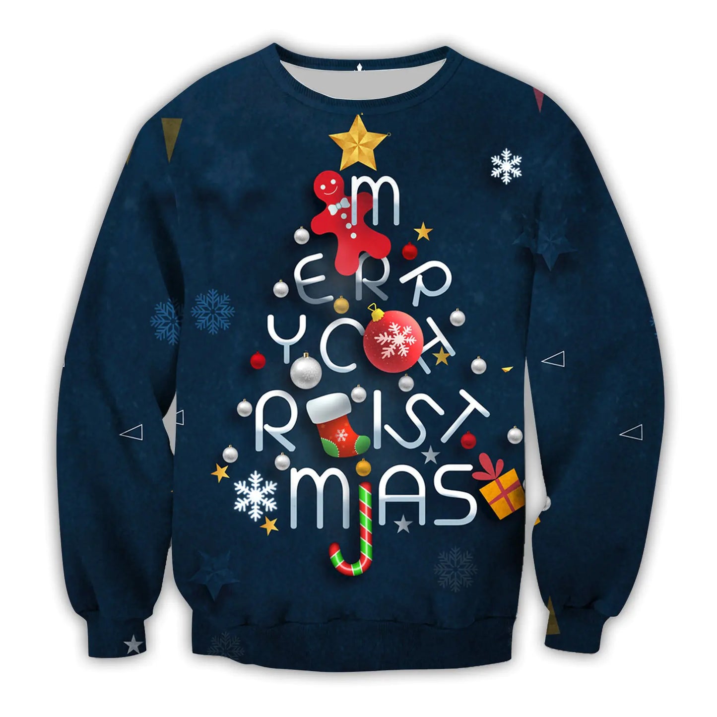 3D Digital Printed Christmas Sweatshirt
